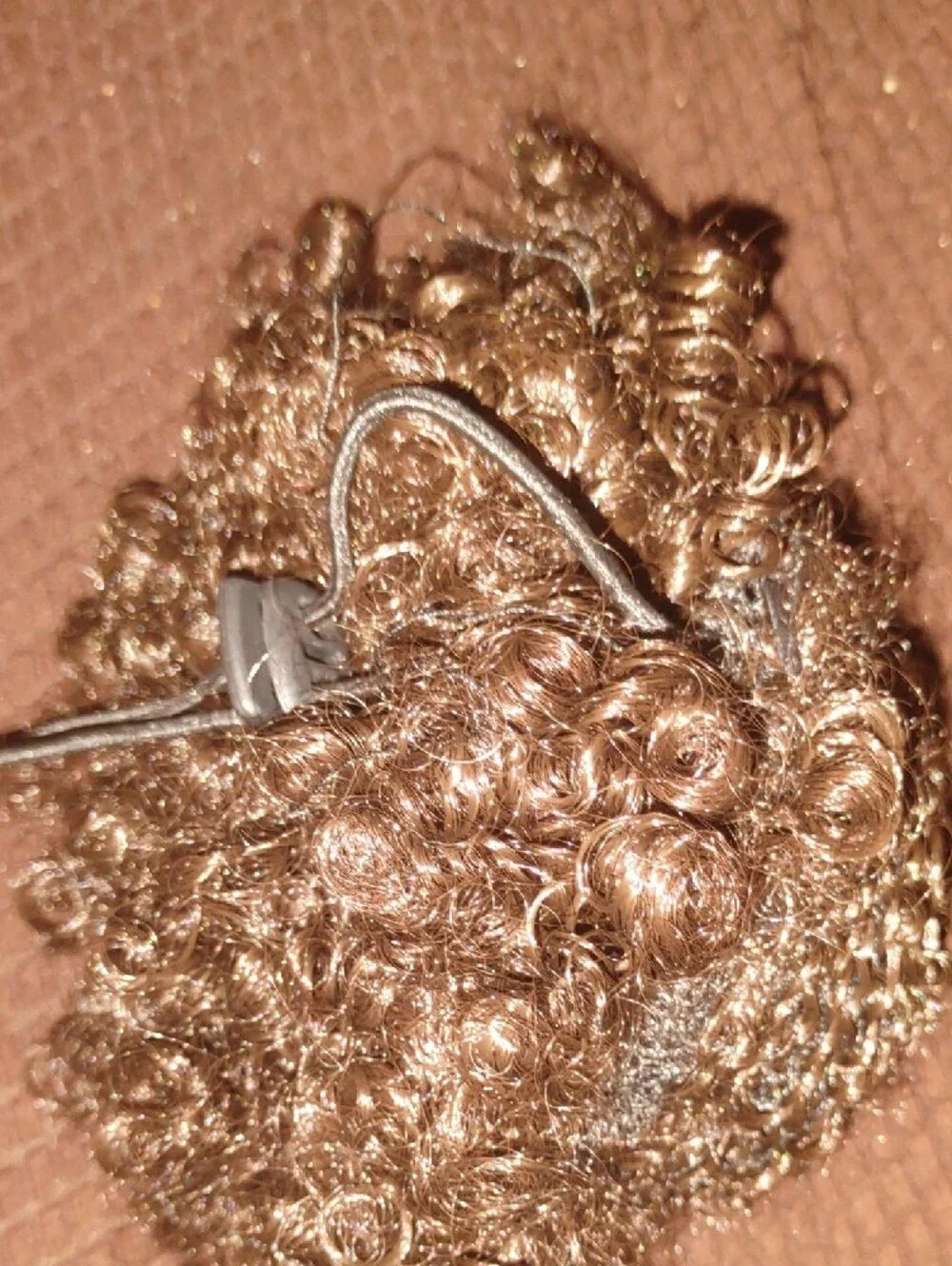 Brown Curly Synthetic Hairpiece - Women Hair